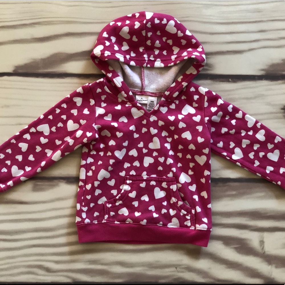 Jumping Beans heart Sweatshirt // 24mo